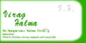virag halma business card
